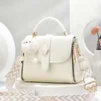 Bolso de Hombro para Mujer de Diseño Encapado Cierre Magnético, Desmontable, Encanto de Pompon, Perfecto para Uso Diario, Trabajo, Salidas Casuales Bolso Versátil de Carryall - details 1