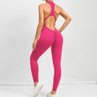Conjuntos de Yoga de una pieza para mujer, ropa sin mangas, chaleco, mono corto de ejercicio, deporte, gimnasio, entrenamiento, Fitness, pantalones con espalda cruzada, 2025 - details 45