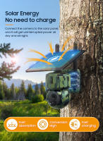 Camara de vigilancia exterior solar inteligente GPS localizador solar HD 360 grados doméstico alarma 4G vigilancia - details 6