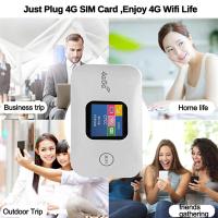 Enrutador WiFi portátil 4G para coche, punto de acceso inalámbrico móvil de 150Mbps, pantalla a Color con ranura para tarjeta Sim, compatible con 10 usuarios - details 2