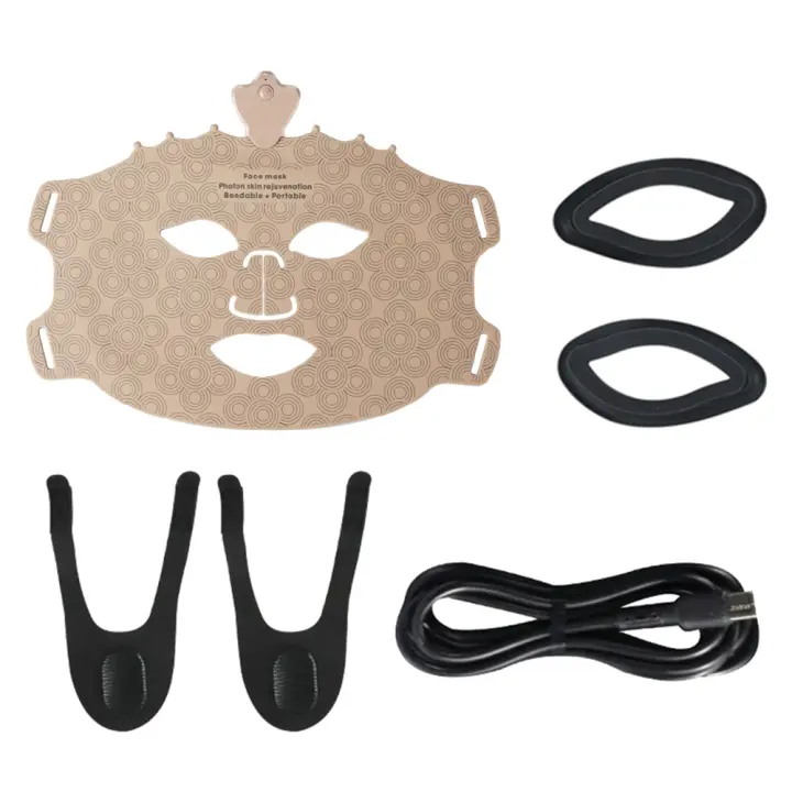 Máscara de Terapia Luz de 240 LEDs Plegable Flexible para Todos los Tipos de Piel - 1