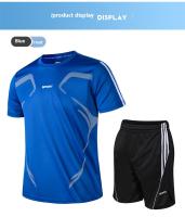 Ropa deportiva de verano de los hombres de fitness camiseta de manga corta ropa de secado rápido de los hombres corriendo suelta ropa deportiva casual - details 8