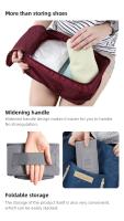 Bolsas de zapatos portátiles para viaje, organizador de zapatos multifunción, impermeable, plegable, de alta capacidad - details 3
