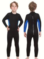 Traje de neopreno de una pieza para niños y niñas, protección solar para hacer esnórquel, nadar y surfear - details 0