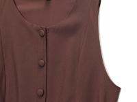 Vestido de moda para mujer, estilo nuevo, versátil, sin mangas, con botones en la cintura y forro. - details 7