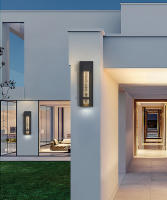 Lámpara LED de pared impermeable para exteriores, moderna y minimalista, de cristal, IP65, para balcón, pasillo, patio - details 7