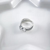 Anillo de Plata de Ley 925, anillo de hojas brillantes para mujer, circonita cúbica CZ, estrella, Luna, flor, joyería de boda, anillos, regalos - details 3