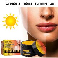 Crema de bronceado para cara y cuerpo, bronceador de larga duración, bronceador para la piel, protección solar, loción autobronceadora Natural nutritiva - details 4