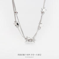 Pulsera de Estrella de Doble Capa Plateada Diseño Ins para Mujeres Estilo Coreano de Verano - details 8