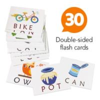 Spelling Games, Wooden Matching Letters Toy with Words Flash Cards, Alphabets ABC Learning Education
