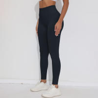 Hamidou pantalones de Yoga elásticos para mujer, cintura alta y caderas ajustadas, glúteos de melocotón, secado rápido, correr, ciclismo, deportes, gimnasio - details 15