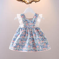 Vestido sin mangas con diseño de lazo para niña, bonito vestido abullonado de verano para uso diario, ropa escolar y de vacaciones - details 1