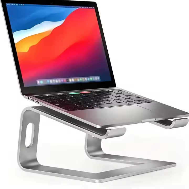 Soporte de Enfriamiento de Aluminio para Portátil y Escritorio 1pc; Soporte Ergonómico de Aluminio para Computadoras de 11 a 43.94 cm, Diseño de Enfriamiento, Adecuado para la Oficina en Casa - 1