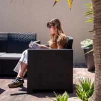 Conjunto de muebles de jardín para exteriores de 4 plazas |   Fabricado en España con Materiales Reciclados - details 11