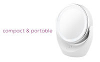 beurer illuminated vanity make up mirror bs49 compact and portable