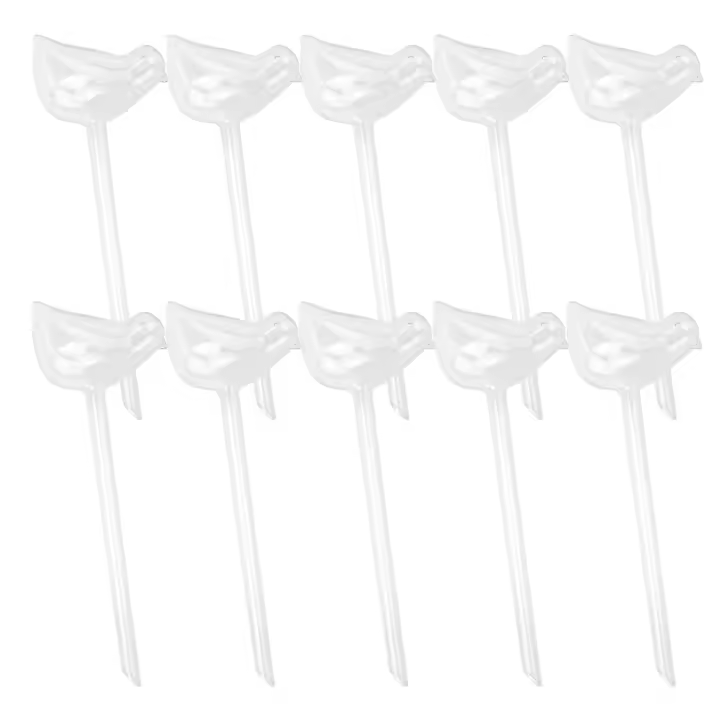 10 Uds. Riego por goteo automático, gotero automático con forma de pájaro, regadera para plantas, bebederos de flores, herramientas de jardín por goteo - 1