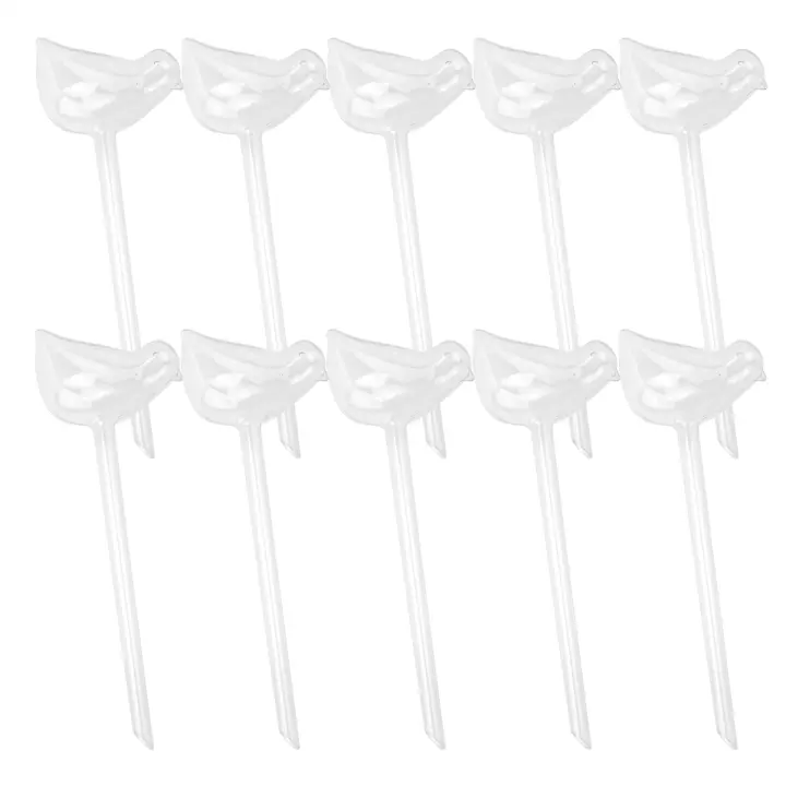 10 Uds. Riego por goteo automático, gotero automático con forma de pájaro, regadera para plantas, bebederos de flores, herramientas de jardín por goteo - 1