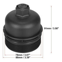 Carcasa de montaje de tapa de filtro de aceite de coche para Land Rover 2,2 Diesel Discovery Sport Freelander 2 Range Evoque L550 L538 L359 LR 006205 - details 1