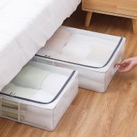 Organizador de ropa caja de almacenamiento artículos para el hogar caja de juguetes caja de almacenamiento de fondo de cama plegable transparente - details 0