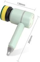 Cepillo de limpieza eléctrico, cepillo para lavar platos, automático, inalámbrico, recargable por USB, cepillos de limpieza para bañeras y cocinas - details 0