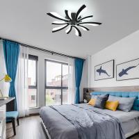 Plafón LED Regulable Control Remoto 48W 5400LM 3000K-6500K Día 70cm Ideal para Sala de Estar, Dormitorio, Comedor, Baño, Pasillo Blanco - details 83