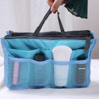 Bolsa De Cosméticos Nylon Para Mujer Organizador De Maquillaje Con Doble Cremallera Bolsa De Almacenamiento De Hidratantes Para Viajes Al Aire Libre - details 0
