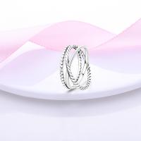 Nuevos anillos de Plata de Ley 925, anillos originales apilables simples y brillantes para mujer, regalo de joyería de amor de compromiso de aniversario - details 10
