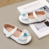 Zapatos de cuero para niñas pequeñas, zapatos planos informales de princesa dulce para niños, fiesta de boda, diamantes de imitación, mariposa, cristal, corazón, moda, nuevo suave - details 10