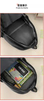 Mochila escolar de nylon impermeable de alta capacidad, simple y sólida, con cremallera Mahua, mochilas de alta calidad, bolsas - details 7