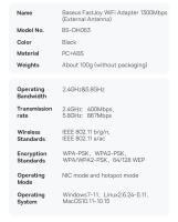 Baseus Adaptador USB WiFi Doble Banda 2.4G 5Ghz Velocidad de Carga Alta de 1800Mbps - details 19