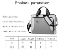 Funda impermeable para portátil, maleta de hombro para Book Air Pro 13 15, 14, 15 y 2021 pulgadas, 15,6 - details 1
