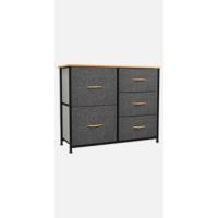 Cajonera de Tela Extraíble de 8 Cajones Comodidad para Sala de Estar, Dormitorio, Habitación Infantil Gris Oscuro - details 10