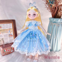 Muñecas de Ojos de Anime para niños y niñas, Cara de cómic articulada con bolas, vestidos, ropa, vestido, 30cm, 1/6 - details 15