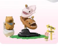 Lindo tiburón de dibujos animados pareja zapatillas mujer verano desgaste fondo grueso antideslizante interior hogar fresco zapatillas hombres - details 1