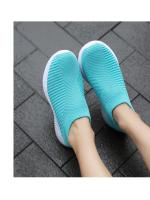 Zapatos para caminar para mujer, zapatillas de calcetín a la moda, mocasines cómodos y transpirables, zapatos informales antideslizantes - details 29
