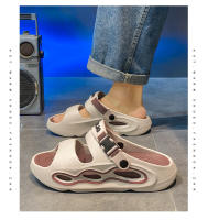 Sandalias para hombre 2025 verano nuevo color a juego de gran tamaño transpirable suela gruesa antideslizante talla de pareja zapatillas abiertas modelos de hombre - details 7