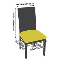 Fundas para asientos de silla de comedor estampadas, Protector elástico, extraíble, lavable, tapizado, 1 unidad - details 2