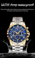 Reloj militar de lujo de alta calidad para hombre, cronógrafo, resistente al agua, luminoso, de pulsera, de acero inoxidable, de cuarzo, con caja - details 10