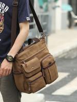 Bolso de mensajero de lona para hombre, bandolera Unisex, bolso de hombro para viaje, trabajo, universidad, Vintage, maletín - details 1