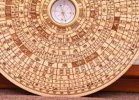Nuevo Placa completa de madera de Durazno de 2 pulgadas, 3 pulgadas, 5 pulgadas y 6 pulgadas, artesanías, brújula circular Feng Shui, decoración del hogar - details 15