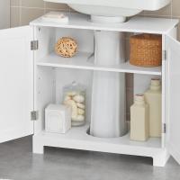 Armario de Baño de Suelo con 1 Estante y 2 Puertas 60 x 30 x 60 cm Ideal para Almacenamiento de Lavabo - details 5