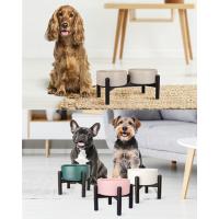 Comedero Perro Elevado Comedero Perros - Comedero y Bebedero Perro Ceramica - Cuenco Perro Doble con Soporte de Bambú - Platos Perros - Bol Comida y Agua para Perros Pequeños y Medianos - 2 x 850 ml - details 7