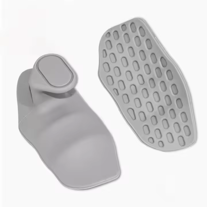 Empuñaduras ergonómicas para levantamiento de pesas, guantes elásticos antideslizantes para entrenamiento y gimnasio, empuñaduras de palma de silicona antifricción en forma de panal, 1 par - 1