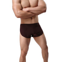 Bragas Masculinas Ropa Interior Bóxers Transpirable Hombre Bóxer Pijama Calzoncillos Side Split Cueca homem Shorts Ropa de dormir - details 9