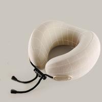 Almohada de viaje ergonómica en forma de U, rebote lento con bolsa de almacenamiento, almohada para siesta para oficina, cómodo cojín para el cuello con soporte para la cabeza - details 10