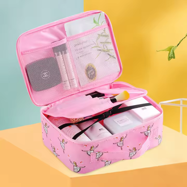 Bolsa de Cosméticos de Viaje Impermeable Artículos de Baño de Gran Capacidad - 1