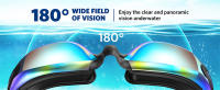 Gafas de natación para miopía para adultos, lentes profesionales para piscina, antivaho, ópticas, impermeables, dioptrías - details 0