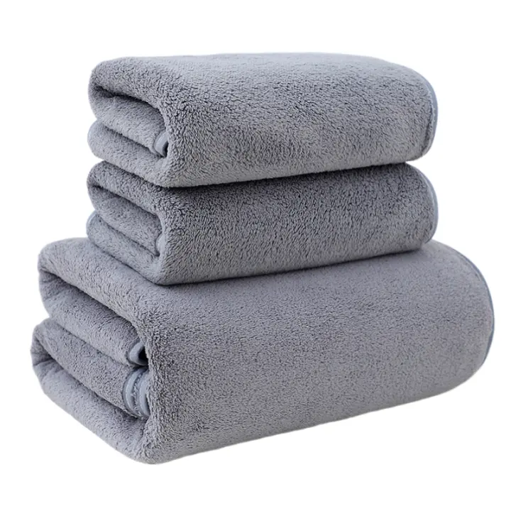 Juego de Toallas de baño, Toalla de Terciopelo, Coral, absorbente, para Deportes, Yoga, SPA, Fitness - 1