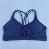 Sujetador deportivo cruzado de alta resistencia para mujer, Top deportivo ajustado, ropa interior de entrenamiento integral para gimnasio y Yoga con almohadilla para el pecho, Color sólido - details 5