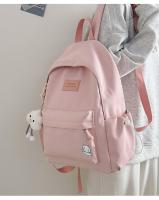 Mochilas simples y versátilesMochila para estudiantes de secundaria Mochila para estudiantes universitarios de gran capacidad Mochila de color sólido de estilo coreano - details 3
